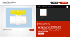 Desktop Screenshot of payalplasticvalves.com